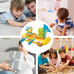 AKN TOYS Musician Toy for Kids with Music and Flashing Light rowing boat Playing with Electric Toys for Kids - Color May Vary image 4