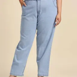 High Star Blue Relaxed Fit High Rise Jeans-image-20