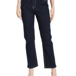 METTLE Dark Blue Cotton Regular Fit Mid rise Jeans-picture-10