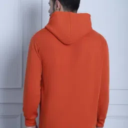 Vimal Jonney Rust Regular Fit Hooded Sweatshirt image 2