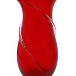 TAYHAA Red Handcrafted Glass FlowerVases image 2