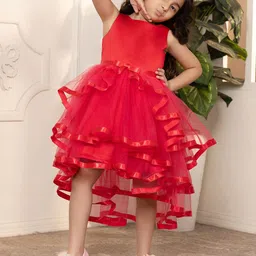 toy balloon kids Toy Balloon Girls Layered Fit & Flare Knee Length Dress-picture-38