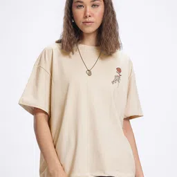 glitchez Savage Statements Printed Oversized Fit T-shirt image 3