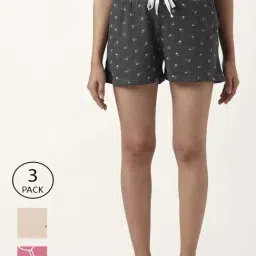 Dreamz by Pantaloons Black Pink Cotton Printed Shorts-image-86