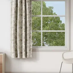 DDECOR Live Beautiful Brown Polyester 5 ft Window Curtain-picture-21