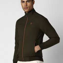 Van Heusen Sport Men Solid Pure Cotton Open Front Jacket image 5