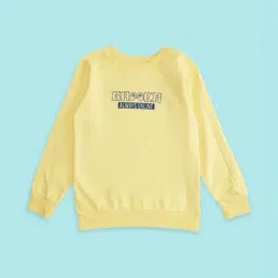 Pantaloons Junior Yellow Cotton Printed Full Sleeves Sweatshirt-picture-25