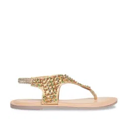 Pantaloons Junior Gold Thong Sandals-picture-10
