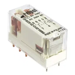 Relpol RM84 Power Relay PCB Mount DPDT Plug In 24 V DC 1440 Ω, RM84-2012-35-1024-picture-34