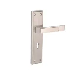 Harrison PTC 175 mm White Metal Satin Chrome Finish Mortise Handle Set Complete Pack, 20612-picture-23