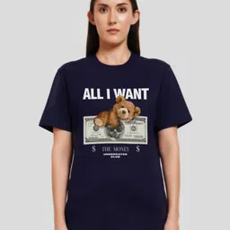 Underrated Club Women Typography Printed Bio Finish T-shirt-picture-26