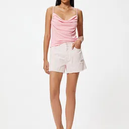 Koton Women Solid Shoulder Straps Polyester Top-image-70