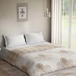 DDECOR Live Beautiful Grey 100% Cotton 136 TC Double Queen Reversible Quilt-picture-35