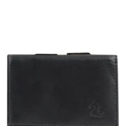 Kara Black Solid Leather Tri-Fold Wallet-picture-21