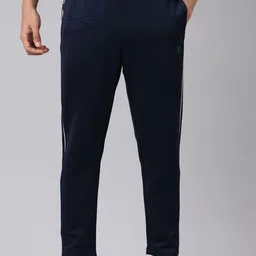 Xtep Men Solid Printed Mid Rise Regular Fit Track Pants image 1