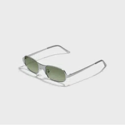 SAM AND MARSHALL Benedict 400UV Protection Metal Rectangle Green Sunglasses-image-75