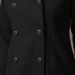 Kazo Women Notched Lapel Longline Overcoat image 5