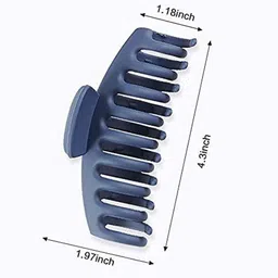 Watch junction Women Set of 3 Comb shape Matte Finished Hair Claw Clip image 4