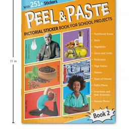wonder house books Peel & Paste - Pictorial Sticker Book For School Projects - Book 2 image 3