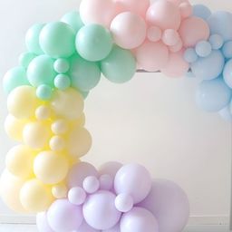 Special You Special You 52-Pcs Green & Purple Pastel Theme Birthday DecorationKit-picture-20