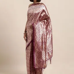 Suha Woven Design Zari Art Silk Ready to Wear Banarasi Saree-image-17