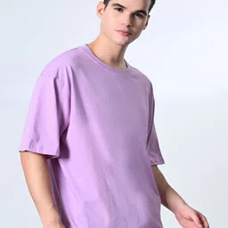 OWL MINK Round Neck Drop-Shoulder Sleeves Cotton T-shirt image 3