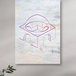 nestroots White & Purple 1 Piece Canvas Abstract Wall Paintings-picture-10