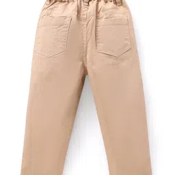 Babyhug Cotton Woven to Woven Full Sleeves Striped Shirt & Trouser With Bow - Light Blue Cream image 5