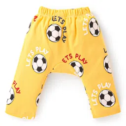 Babyhug Cotton Interlock Knit Full Length Diaper Pant Star Print Pack Of 3 - Multicolor image 5