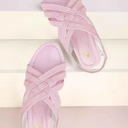 NEW LATEST Girls Pink Leather Sling Back Flats-picture-14