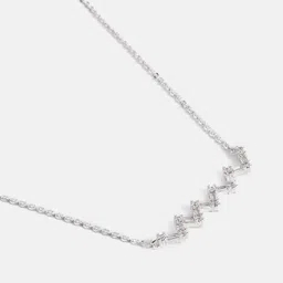 MINUTIAE Silver-Toned Brass Silver-Plated Necklace image 4
