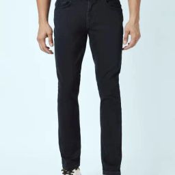 SF Jeans by Pantaloons Dark Blue Cotton Slim Fit Jeans-picture-15