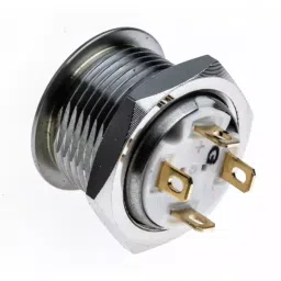 RS PRO Illuminated Push Button Switch Momentary 16 mm Cutout SPST Green LED 36 V DC, 1759144 image 3