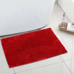 SPACES Red Acrylic Luxury Cushlon Drylon Large Foot Mat-picture-15