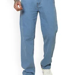 Gaucha Men Solid Relaxed Fit Mid-Rise Heavy Fade Regular Jeans-picture-15