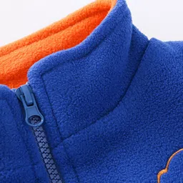 Xsole Boys Stand Collar Solid Gilet Jacket image 5