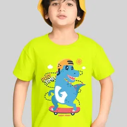 Kiddy Viddy Boys Graphic Printed Round Neck T-shirt-picture-58
