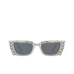 AUGEN Women Set of 5 Embellished Rim Style Rectangle Sunglasses with VI-SG-262-C2 image 3