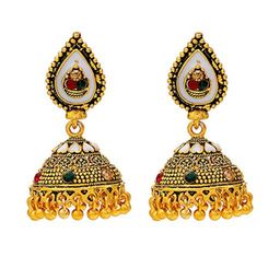 missmister Gold Plated Traditional dailyuse Jhumki for Women-picture-20
