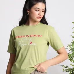 IVOC Women Typography Printed T-shirt-image-85