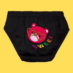 NUSYL Girls Pack Of 5 Printed Cotton Basic Briefs image 5