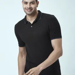 Byford by Pantaloons Black Regular Fit Polo T-Shirt-picture-37