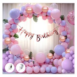Bubble Trouble  Pink Birthday Decoration Items Combo Set For Girls Kids- 60 Pieces-picture-19