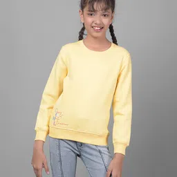 CRIMSOUNE CLUB Cotton Full Sleeves Text Printed Sweatshirt - Yellow-picture-42