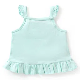 Babyoye Eco Conscious Cotton Knit Sleeveless  Tops Sea Life Print Pack of 2 - Pink & Blue image 3