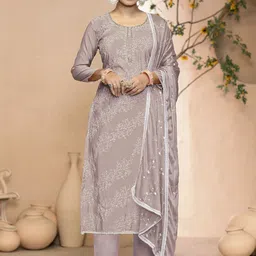 MANVAA Embellished Unstitched Dress Material-picture-43