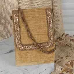 Mochi Embellished Envelope Clutch image 1
