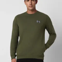 Peter England Jeans Green Slim Fit Sweatshirt-picture-23