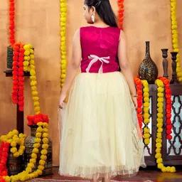 BAESD Girls Ready to Wear Lehenga & Blouse Net image 3