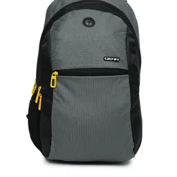 Gear Unisex Grey & Black Colourblocked Eco 1 Backpack-picture-17